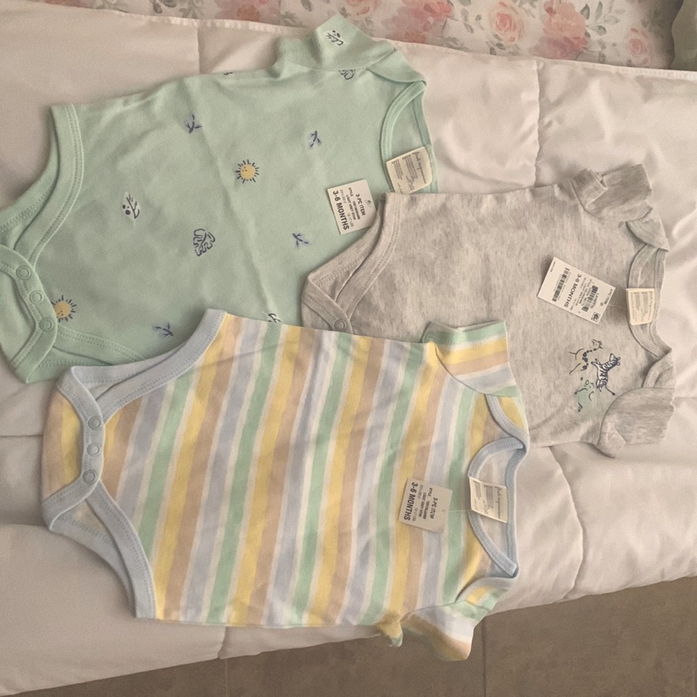 Brand New 3-6 Month Baby Boy Onesies